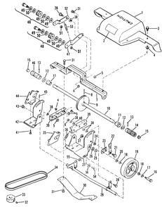 Part Location Diagram of 610035 Lawn Boy Pulley